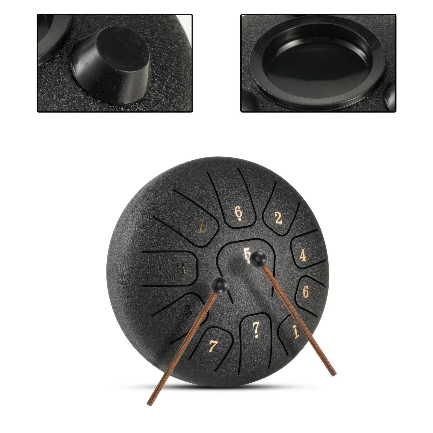 Tongue Drum en Acier (11 Notes) avec Kit d'Accordage