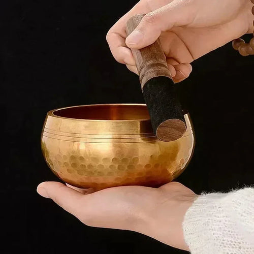 Bol Chantant Tibétain Artisanal en Cuivre